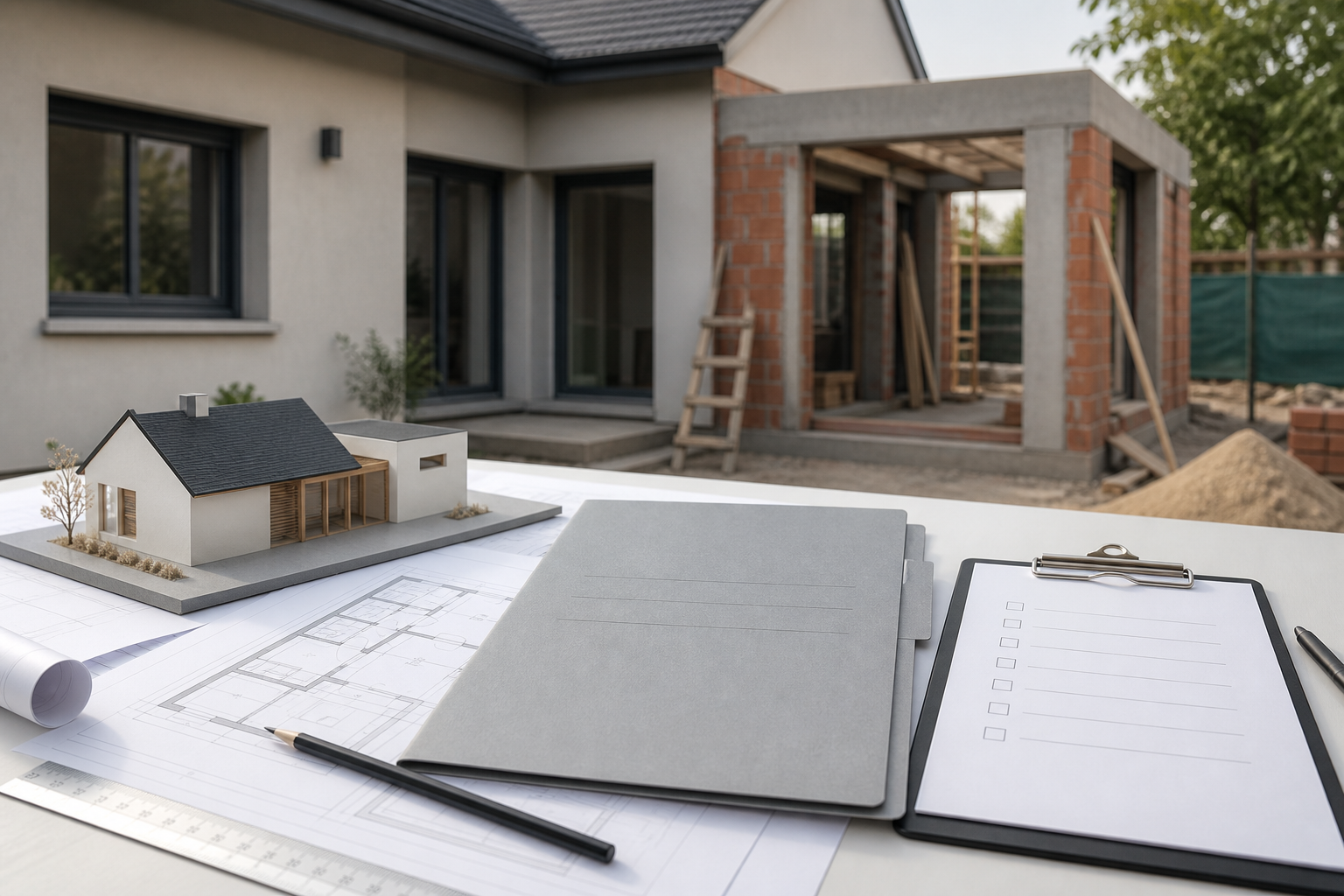Planos, maqueta, checklist y una ampliación en obra para clasificar el permiso correspondiente